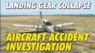 Aircraft Crashes Off the Runway and Landing Gear Collapse | Aircraft Accident Investigation | BE76
