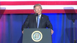 President Trump opens Indiana tax reform announcement with "Hearts and Prayers" to the people of Puerto Rico