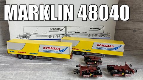 MARKLIN 48040 - KOMBIRAIL Semi Trailer Double Unit - Unboxing & Review | HO Märklin