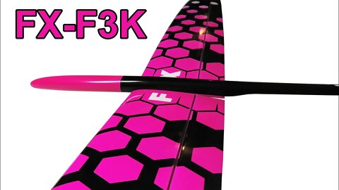 FX F3K by GCM Models, new low wing RC discuss launch glider. Parts Overview.