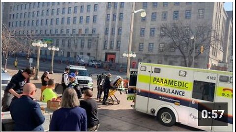 A person suddenly dropped dead at the library & archives Canada