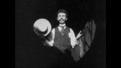 Dickson Greeting, Early Edison Camera Tests (1891 Original Black & White Film)