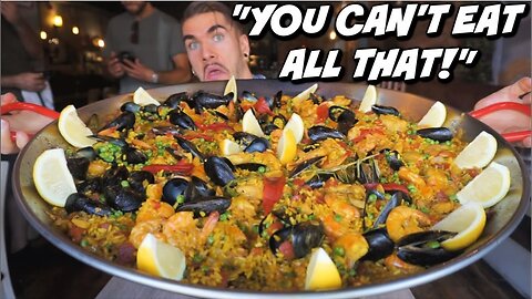 WORLDS BIGGEST PAELLA CHALLENGE | Undefeated Seafood Paella Food Challenge