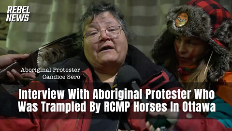 Interview With Aboriginal Protester Who Was Trampled By RCMP Horses In Ottawa