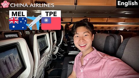 CHINA AIRLINES A350 ECONOMY CLASS: CI58 Melbourne to Taipei