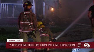 2 firefighters injured in Akron house explosion