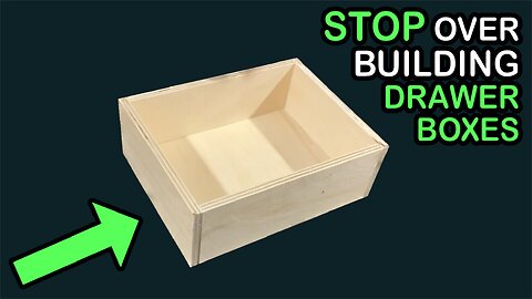 Easiest Way to Make DIY Drawer Boxes #cargocamper