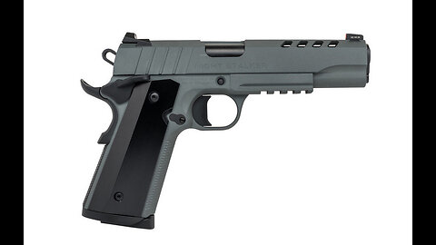 TISAS 1911 Night Stalker 45 full-size 1911 pistol with an integrated picatinny rail