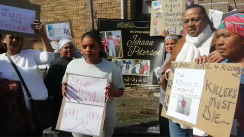 WATCH | Hanover Park residents held a protest demonstration outside the Athlone Magistrate’s Court