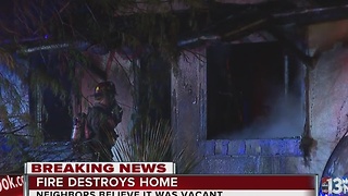 Firefighters investigate overnight house fire