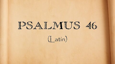 Salmo 46 em Latim