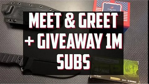 Meet & Greet + Giveaway 1M Subs
