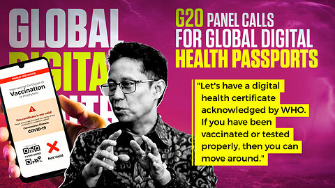 Global Digital Health Passports | G20 Panel Calls for Global Digital Health Passports | "Let's have a digital health certificate acknowledged by WHO. If you have been vaccinated or tested properly, then you can move around."