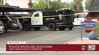 Bank robbery suspect shot and killed by Mesa officers in Tempe