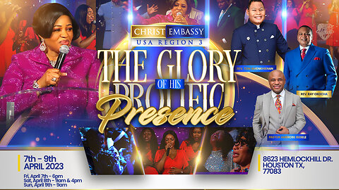 💥Starts in 1 Hour💥The Glory of His Prolific Presence Conference - Christ Embassy Houston | April 7-9