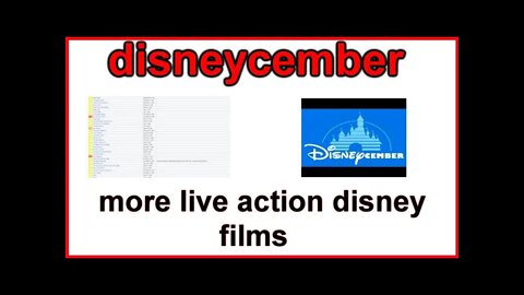 more Disneycember lives action films
