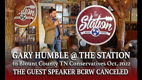 Gary Humble Speaks @ The Station in Maryville TN Oct. 2022