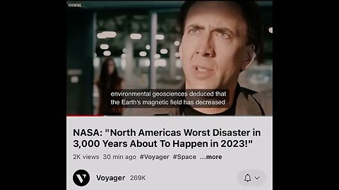 “Voyager” YouTube video describes NASA warning apocalypse