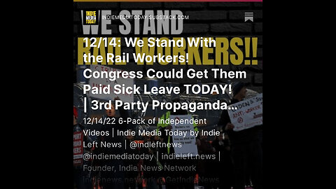 12/14: We Stand With the Rail Workers! Congress Could Get Them Paid Sick Leave TODAY! + more!