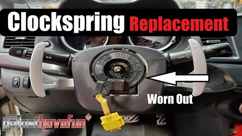 How to Change a Clockspring (Steering Wheel Controls, Airbag Light & Horn not working) | AnthonyJ350