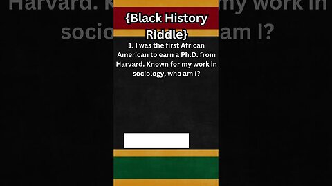 Black History Riddle 001