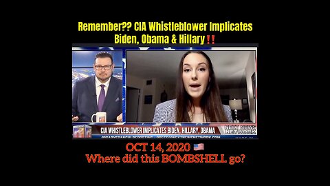 REMEMBER THIS?! 👉 CIA Whistleblower Implicated Biden, Obama & Hillary‼️