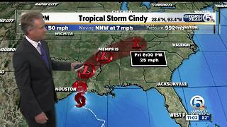 Tropical Storm Cindy 11 p.m. update