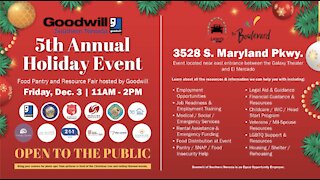 Goodwill to host annual holiday resource fair on Friday