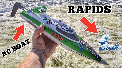 BUDGET RC BOAT INTO A DAM PART TWO
