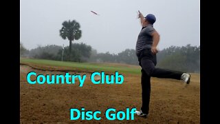 Disc Golfing at a Fancy Country Club