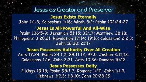Video Bible Study: Jesus as Creator