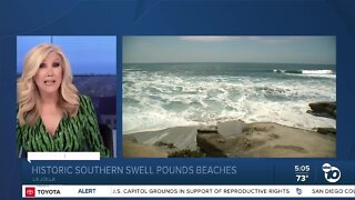 Southern Swell brings massive waves to San Diego Beaches