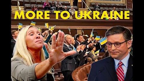 Democrats Wave Ukrainian Flags On The House Floor