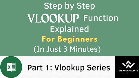 Excel Vlookup Function| Excel me vlookup kaise lagaye| Hindi