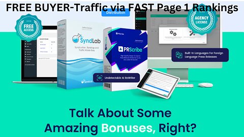 AI Press Release Writer And Distribution Service - FREE BUYER-Traffic via FAST Page 1 Rankings