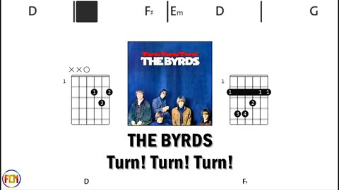 THE BYRDS Turn! Turn! Turn! - Guitar Chords & Lyrics HD