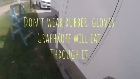 GraphXoff | How to remove Vinyl or decals from your RV