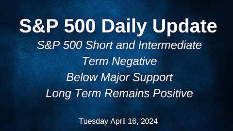 S&P 500 Daily Market Update for Tuesday April 16, 2024