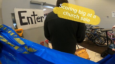 Scoring big at a church sale!$