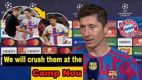 Lewandowski's first message after Barcelona's defeat by Bayern Munich