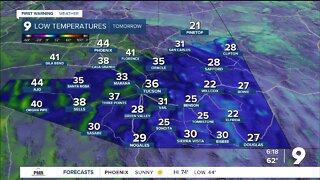 Warmer temperatures return to southern Arizona