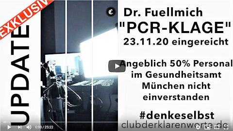 PCR-Klage eingereicht. Update Dr. Fuellmich. Öffentlich einsehbar. 23.11.2020