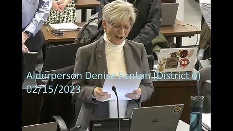 Alderperson Denise Fenton's (District 6) Invocation At 02/15/2022 Common Council Meeting