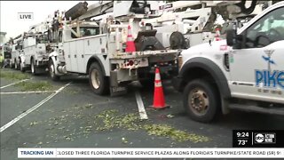 Stassy Olmos in Pinellas County | 700 linemen crews are ready to restore power from Clearwater to St. Petersburg.