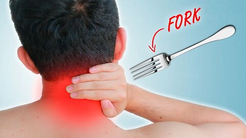 Fix Your Stiff Neck and Shoulder in 3 minutes, Using Only a Fork!