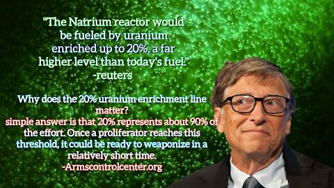 Bill Gates: Natrium reactor 20% uranium enrichment