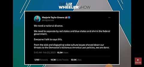 Alfred On MTG vs Liz Wheeler's Take On A National Divorce: Red America & Blue America. Two Nations