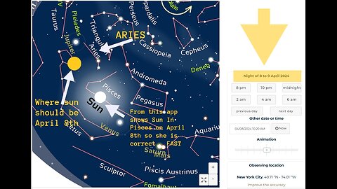 Sun In Pisces not Aries On April 8th Amazing and only God Can Do This !!!!