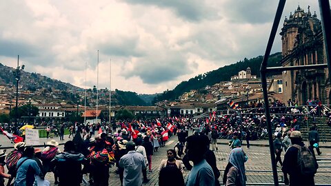 Protestors March in Cuzco
