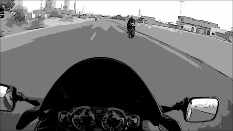 Suzuki Hayabusa with Comic Mono Effect.